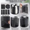 BigKing Rotatable Cup and Lid Organizer with 4 Compartments, Coffee Cup Organizer, Cup Dispenser, Paper Cup Storage Holder for Countertop, Breakroom, Coffee Station, Bar, Buffet, Kitchen (Black) view 4