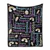 MyPupSocks Customized Flannel Girls/Boys Name Blanket - Personalized Throw Blanket Gift for Boys and Girls Birthday Christmas view 1