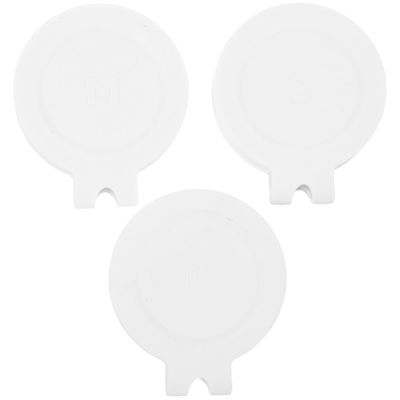 Angoily 3pcs Leak Jar Lid Dispenser for Shampoo and Shower Gel Bottles Bathroom Accessory for Home Use Smooth Edges Easy to Install for Spices and Liquids