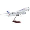 1:160 Scale 17.7-Inch Die-Cast Resin Aircraft Model with Stand - Detachable, Premium Birthday Gift for Aviation Enthusiasts & Collectors (White, No Light) view 1
