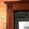 BSYMDH 2PCS Wood Carved Appliques Onlays Wood Carving Appliques Unpainted Carving Roman Column Stigma Decoration for Door Wall Cabinet Fire Stove(07,40x9cm/16 x3.2) view 3