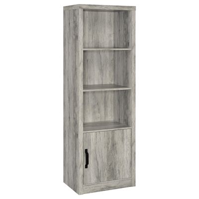 Coaster Home Furnishings - Burke - 3-Shelf Engineered Wood Media Tower with an Adjustable Shelf - Transitional Style - Living Room & Bedroom - Gray Driftwood - 707726