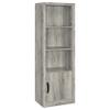 Coaster Home Furnishings - Burke - 3-Shelf Engineered Wood Media Tower with an Adjustable Shelf - Transitional Style - Living Room & Bedroom - Gray Driftwood - 707726 view 1