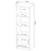 Coaster Home Furnishings - Burke - 3-Shelf Engineered Wood Media Tower with an Adjustable Shelf - Transitional Style - Living Room & Bedroom - Gray Driftwood - 707726 view 3