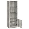 Coaster Home Furnishings - Burke - 3-Shelf Engineered Wood Media Tower with an Adjustable Shelf - Transitional Style - Living Room & Bedroom - Gray Driftwood - 707726 view 4