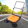 26" Industrial Hand Push Sweeper Large Area Floor Board Sweeping Cleaning Tool Outdoor Walk-Behind Cfloor Non Electric Easy Manual Inch Cleaner Pavement Street Commercial Boards Clean Power Sweepe view 2