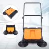 26" Industrial Hand Push Sweeper Large Area Floor Board Sweeping Cleaning Tool Outdoor Walk-Behind Cfloor Non Electric Easy Manual Inch Cleaner Pavement Street Commercial Boards Clean Power Sweepe view 3