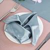 20 pcs 20-Inch Dusty Blue Satin Table Napkins Reusable Washable Wedding Party Dinner Linens Tableware Supplies view 3