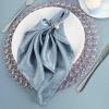 20 pcs 20-Inch Dusty Blue Satin Table Napkins Reusable Washable Wedding Party Dinner Linens Tableware Supplies view 4
