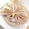 10 pcs 20-Inch Nude Satin Dinner Napkins - for Wedding Party Reception Events Restaurant Kitchen Home view 4
