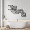 Cadeali Abstract Metal Wall Art, Modern Luxury Metal Wall Decor, Modern Home Decorations, Minimalist Art, Housewarming Gift, Abstract Artwork, Living Room Decor(Black,59"x39" / 150x99.5 cm) view 4
