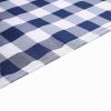BalsaCircle 20 pcs 15x15-Inch Navy Blue on White Gingham Checkered Polyester Luncheon Napkins - for Wedding Party Restaurant Dinner view 1