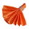 10 pcs 20-Inch Orange Satin Table Napkins Reusable Washable Wedding Party Dinner Linens Tableware Supplies view 1