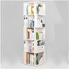 Rieort Fashion Bookshelf Cube Bookshelf Creative Bookcase 360 Degree Rotation Bookshelves Large Capacity Storage Rack Rack Bookcase for Cd/Movie/Book not Shaking view 1