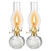 Classic Oil Lamp Large Oil Lamp Retro Clear Kerosene Lantern 2-Piece Oil Lamp Lantern with Interior Decoration Lighting of Hurricane Lamp Portable view 1