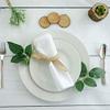 20 pcs 20-Inch White Polyester Table Napkins Reusable Washable Wedding Party Dinner Linens Tableware Supplies view 4