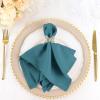 50 pcs 17-Inch Peacock Teal Polyester Table Napkins Reusable Washable Wedding Party Dinner Linens Tableware Supplies view 4