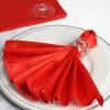 60 pcs 20-Inch Red Satin Dinner Napkins - for Wedding Party Reception Catering Events Restaurant Kitchen Home Decoration view 3