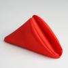 60 pcs 20-Inch Red Satin Dinner Napkins - for Wedding Party Reception Catering Events Restaurant Kitchen Home Decoration view 4