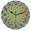 bisibuy Peacock Mandala Wall Clock Decorative Round 12 Inch Animal Modern Wall Clocks Battery Operated for Living Room Bedroom Kitchen Bathroom Office Home Decor Large Wall Clock view 1