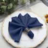 50 pcs 17-Inch Navy Blue Polyester Table Napkins Reusable Washable Wedding Party Dinner Linens Tableware Supplies view 1