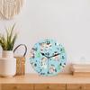 bisibuy Cow Milk Wall Clocks Battery Operated Silent Non-Ticking Cute Desk Clock Decor for Living Room Home Office Bedroom Kitchen Wall Clock Decorative 9.84 inch view 2