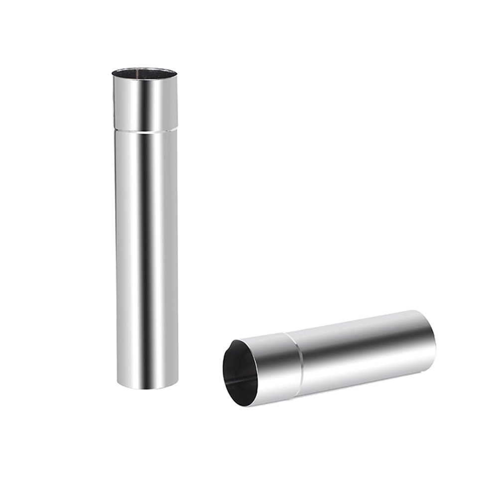 CLENEA Stainless Steel Stove Pipe Chimney Stove Boiler Exhaust Pipe Flue Liner 20cm/30cm/40cm/50cm (Color : 6x50cm)