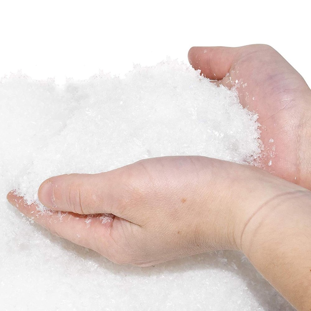Artificial Snow Powder Christmas Fake Snow 53Grams Christmas Simulation Snow Perform Prop Artificial Snow for Party Christmas Decoration Children Kid Gift