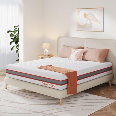 Sweetnight King Mattress, 12 Inch Memory Foam Mattress in a Box for Cool Sleep and Pressure Relief, Flippable King Size Mattress, CertiPUR-US Certified