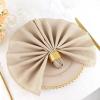 30 pcs 20-Inch Nude Polyester Dinner Napkins - for Wedding Party Events Reception Restaurant Kitchen Home Decoration view 2