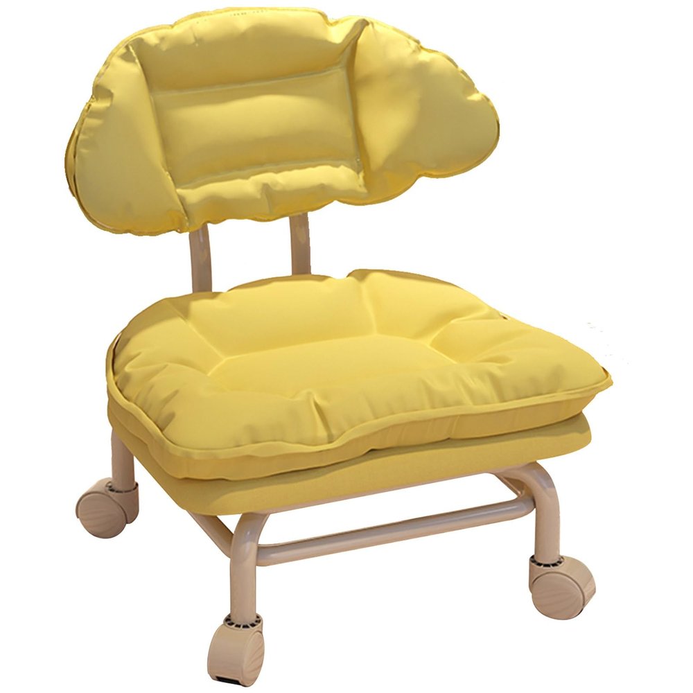 Junpllvic Modern Leather Upholstered Stool with Non-Skid Metal Legs and Backrest Change Shoes Stool for Bedroom, Living Room Children's Room Footstool Max.150kg 43x37x30cm (Color : Green)
