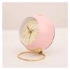 GRFIT Alarm Clock Small Alarm Clock Simple Retro Nordic Style Student Desktop Bedside Small Silent Night Light Alloy Clock Clock for Bedrooms (Color : 2) view 1