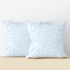 Zyadsinoudor Set of 2 Pillow Cover Blue Leopard Print Cushion Cases Chinoiserie 18x18in Decorative Pillow Home Cotton Linen Oriental Throw Pillow Cover for Couch Bed Sofa Bedroom Car view 1