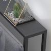 Zfmnoyev Bilayer Console Table,Hall Table,Side Table,Living Room Sofa Table,Behind The Bed Double Shelf (Color : Black, Size : 150x15x75cm) view 2