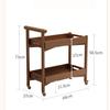 BebeXi Liquor Cabinet bar for Home Home bar Sofa Side Cabinet Living Room Mobile Coffee Table red Wine Storage Rack(Color:c) view 2