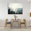 YONICA Winter Scene Canvas Wall Art for Home Office Decor - Beautiful Landscape Snowy Trees and Snowy Mountains Art Modern Cool Wall Paintings Print On Canvas HD Giclee Ready to Hang 48"x36"(120x90cm) view 2