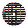 Christmas Tree Skirt 36" Polka Dot Stripe Black and White Printed Xmas Tree Ornaments Farmhouse Christmas Tree Mat for Xmas New Year Holiday Indoor Outdoor Decoration view 1