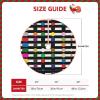 Christmas Tree Skirt 36" Polka Dot Stripe Black and White Printed Xmas Tree Ornaments Farmhouse Christmas Tree Mat for Xmas New Year Holiday Indoor Outdoor Decoration view 4