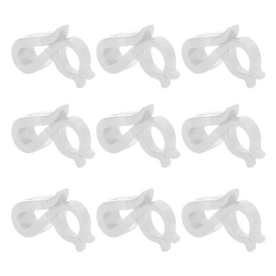 Gavigain 120Pcs Christmas Light Clips, Roof Christmas Light Clips, Reusable Waterproof Plastic Outdoor Hanging Christmas Lights Gutter Clips for Halloween Christmas, Plastic Light Clips(White)