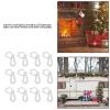 Gavigain 120Pcs Christmas Light Clips, Roof Christmas Light Clips, Reusable Waterproof Plastic Outdoor Hanging Christmas Lights Gutter Clips for Halloween Christmas, Plastic Light Clips(White) view 2