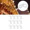 Gavigain 120Pcs Christmas Light Clips, Roof Christmas Light Clips, Reusable Waterproof Plastic Outdoor Hanging Christmas Lights Gutter Clips for Halloween Christmas, Plastic Light Clips(White) view 3