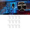 Gavigain 120Pcs Christmas Light Clips, Roof Christmas Light Clips, Reusable Waterproof Plastic Outdoor Hanging Christmas Lights Gutter Clips for Halloween Christmas, Plastic Light Clips(White) view 4