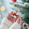 365RUSTIC Bunny Christmas Ornament  Cute Rabbit Holiday Tree Decoration with Lights, Farmhouse Winter Keepsake Gift for Animal Lovers 2025 view 2