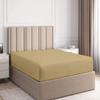 Califronia King Size Fitted Sheet Only 72 x 84 Inches 19 Inch Deep Pocket 100% Egyptian Cotton 1 Piece Fitted Sheet Only All Around Elastic Wrinkle and Fade Resistant - Taupe view 1