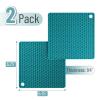 BTaT Silicone Trivet Mats, 2 Pack - Green, Protects Hot Pots & Pans view 2