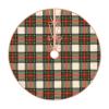 Christmas Tree Skirt 36" Stewart Tartan Linen Xmas Tree Skirt for Holiday Party Christmas Tree Mat Decorations Indoor Outdoor view 1