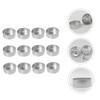 HOOTNEE 50Pcs Round Candle Holders Decorative Candlestick Base Tray for Taper Candles Ideal for Party Wedding Anniversary Home Decor and Table Centerpieces view 4