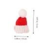 Didiseaon 20Pcs Christmas Mini Woolen Hats Adorable Mini Hat Decorations for Home Decor Party Accessories Festive Christmas Adornment for Trees Tableware view 2