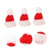 Didiseaon 20Pcs Christmas Mini Woolen Hats Adorable Mini Hat Decorations for Home Decor Party Accessories Festive Christmas Adornment for Trees Tableware view 4