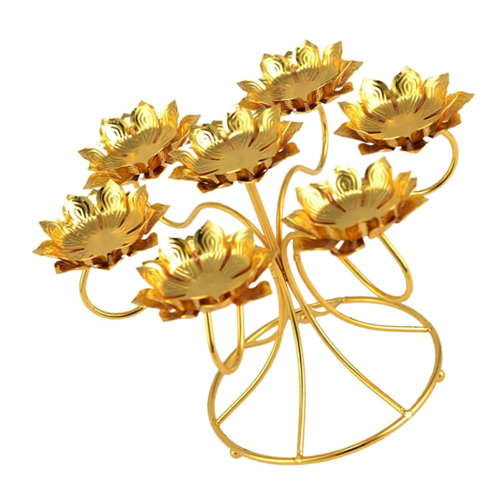 Candle Holder Elegant Flower-Shaped Tealight Stand for Home Decor Wedding Centerpieces and Romantic Settings Versatile Decorative Candleholder for End Tables and Special Occasions